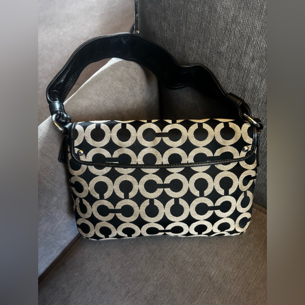 VTG COACH Y2K Signature Art “Optic C” Shoulder Bag Y2K 45130- Authentic EUC - Picture 9 of 14